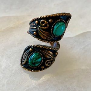 Free People Emerald Green Ring